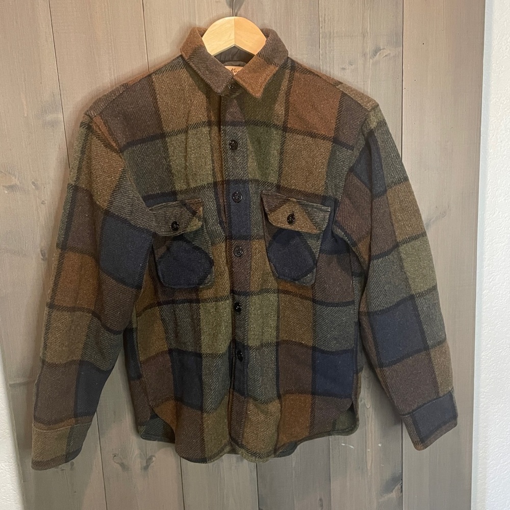 Vintage Fox Knapp flannel shirt size medium 1960s rare